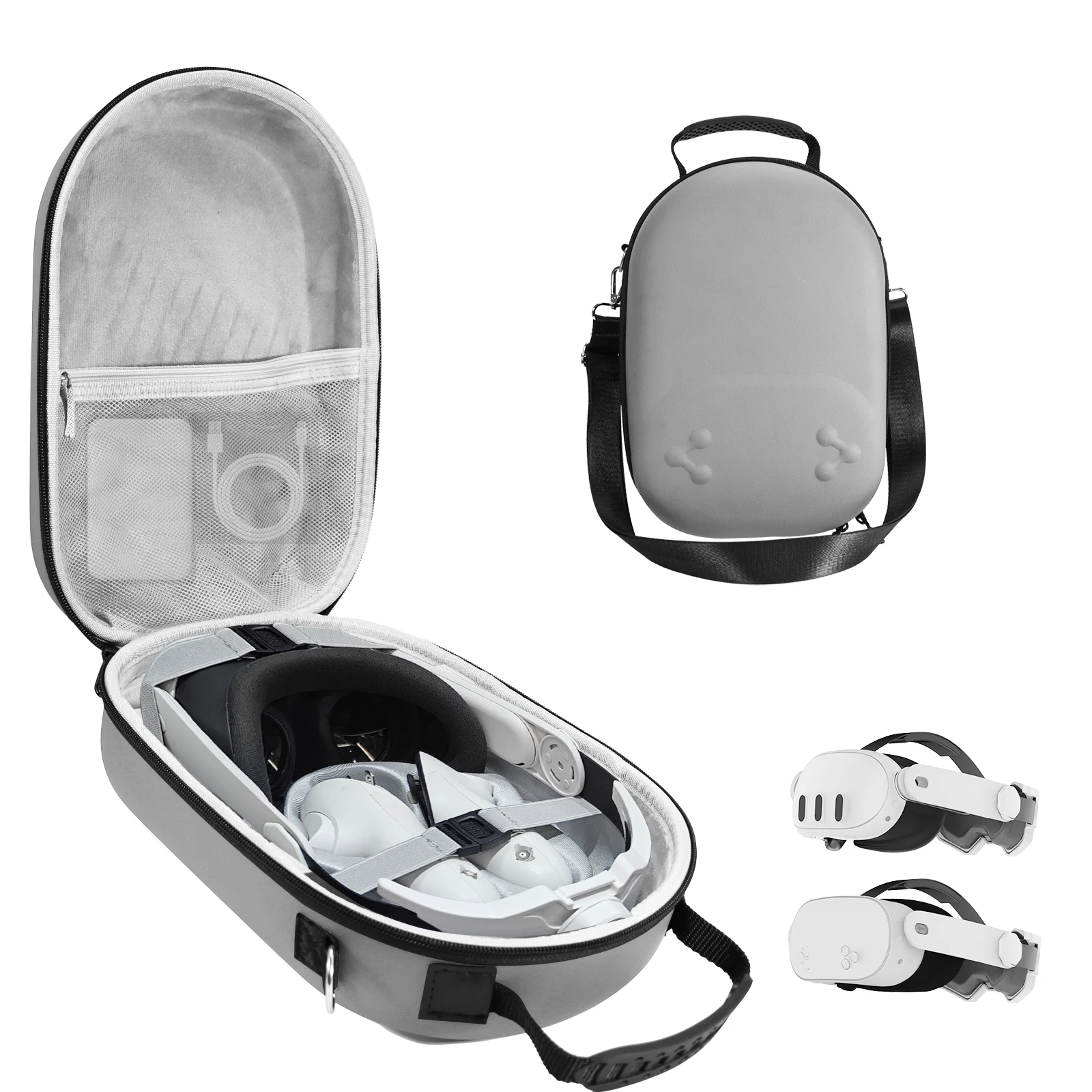 Travel Accessories Dropshipping - กระเป๋าถือแบบแข็ง DROP-proof กระเป๋าเก็บแบบพกพากระเป๋าเดินทางสําหรับ Meta Quest 3/3S