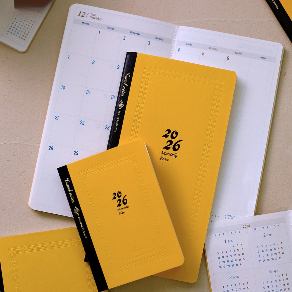 Travel Notebook Journal - สมุดแพลนเนอร์รายปี ปี 2026 พร้อมตารางวางแผนการเดินทาง แผ่นบันทึกภายในสำหรับเปลี่ยนไส้ในสมุดแพลนเนอร์ สมุดบันทึกการเดินทาง
