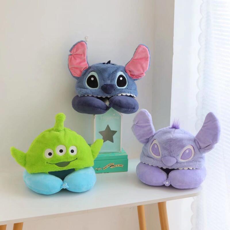 Travel Pillow Inflatable - ดิสนีย์ คิวท์ สติทช์ หมอนรูปตัว U หมอนรองคอ