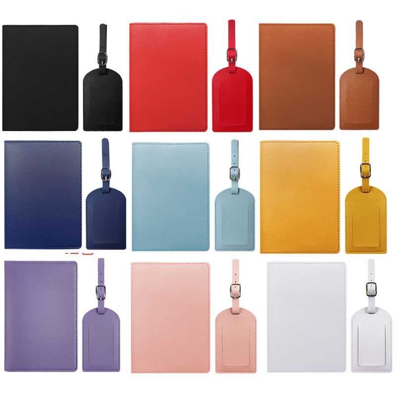 Travel Accessories Gift Set - Travel PU ปกหนังสือเดินทางกระเป๋าเดินทางงานแต่งงานธุรกิจของขวัญผู้ถือหนังสือเดินทางผู้ถือกรณีอุปกรณ์เสริมชุด