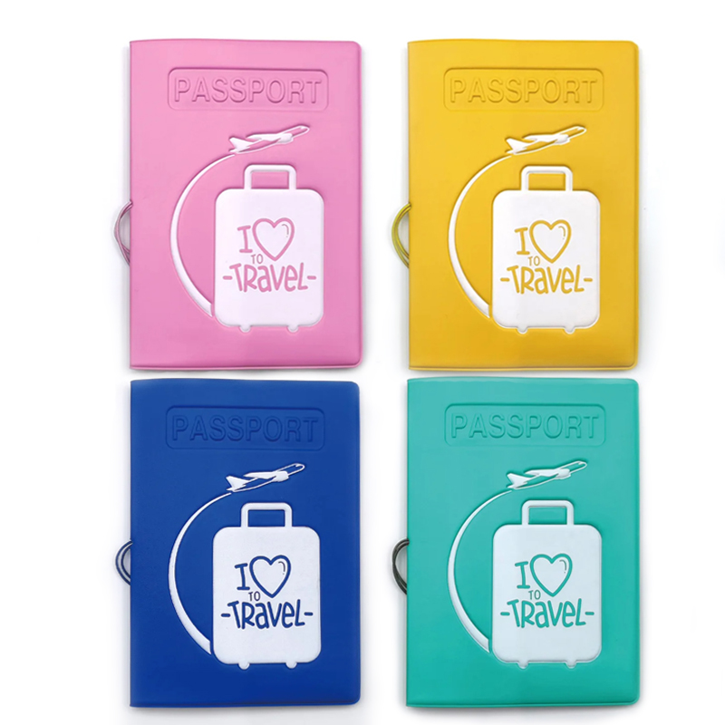 Travel Accessories Dropshipping - ผ้าคลุมหนังสือเดินทางของผู้หญิงลายนูนหลากสีพิมพ์ลายสำหรับเด็กหญิงเด็กชายที่ใส่บัตรประชาชนกระเป๋าเดินทางใส่บัตร