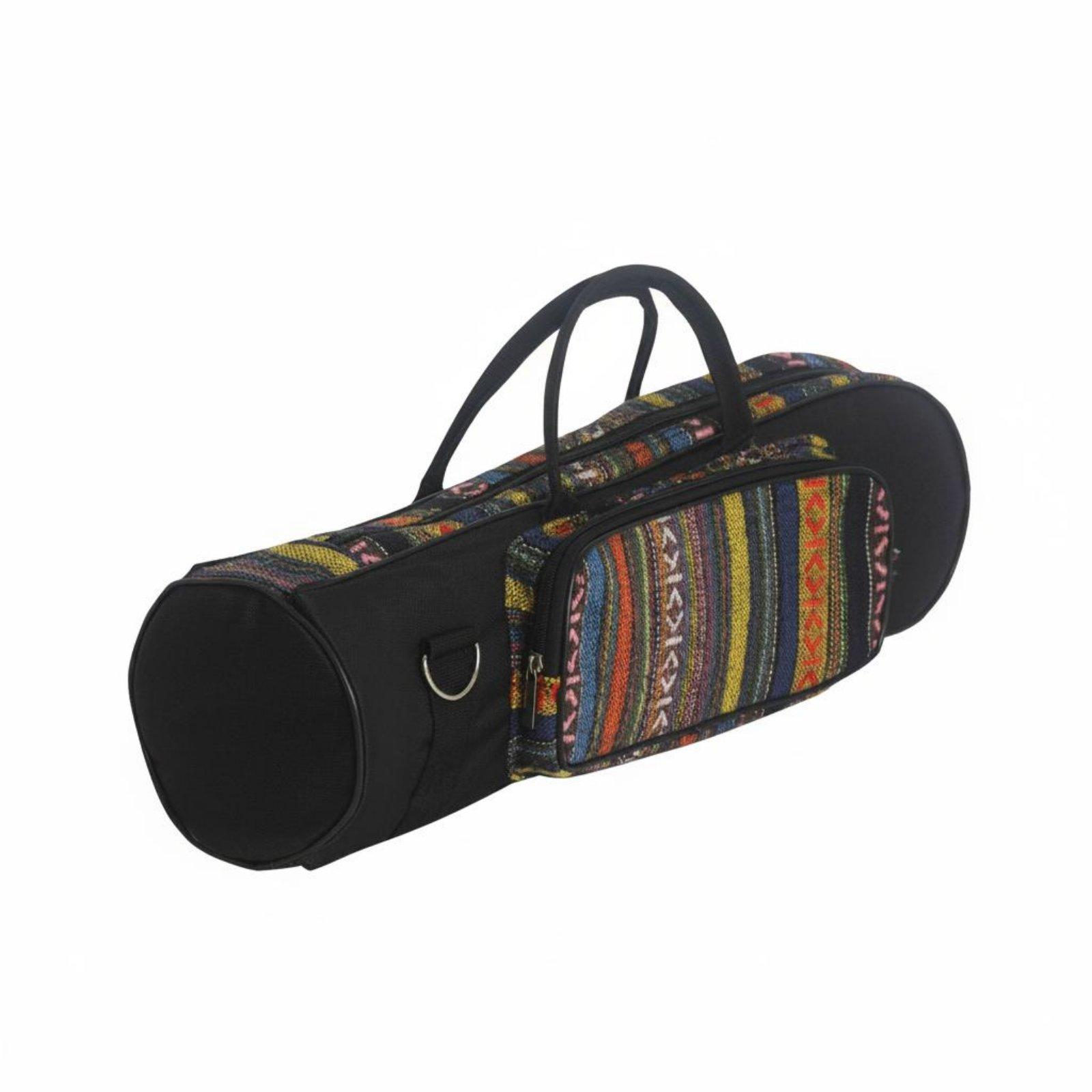 Travel Accessories Case - กระเป๋าเก็บของขนาดเล็กแบบซิปคู่สำหรับใส่ทรัมเป็ต ทำจากผ้าแคนวาส เหมาะสำหรับจัดเก็บอุปกรณ์ทรัมเป็ตและใช้ในการเดินทาง