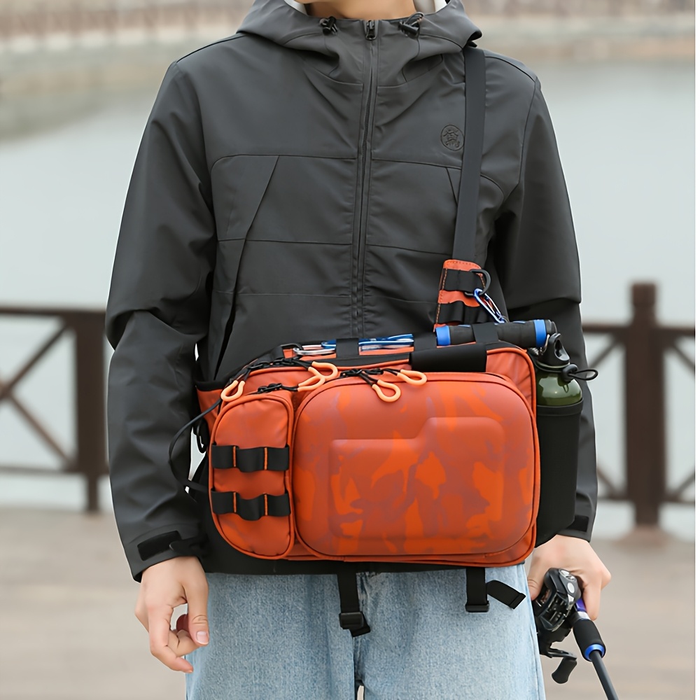 Travel Accessories Essentials - กระเป๋าเก็บของอเนกประสงค์พร้อมช่องใส่ของหลายช่อง อุปกรณ์ตกปลาแบบปรับได้ อุปกรณ์จำเป็นสำหรับการเดินทาง อุปกรณ์เสริมกลางแจ้ง