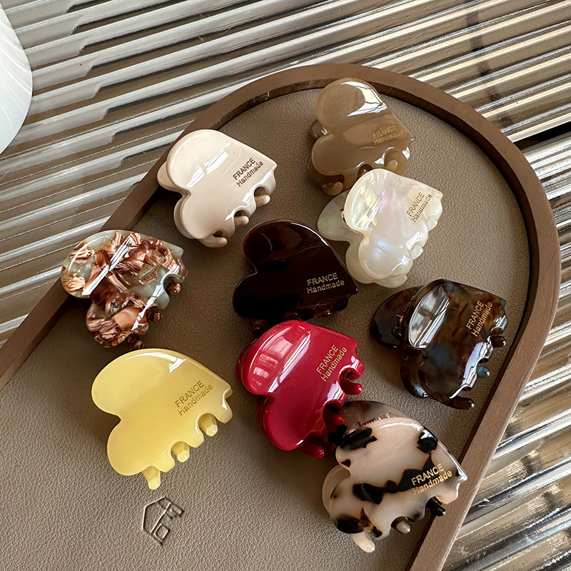 Travel Accessories For 6 Year Old - กิ๊บติดผมอะซิเตทขนาดเล็ก 3.5 ซม. รูปหัวใจน่ารัก สำหรับเด็ก ผู้หญิง