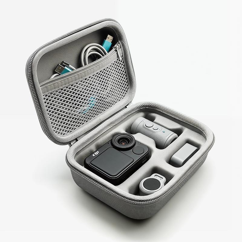 Travel Accessories Case - กระเป๋าใส่กล้องสำหรับเดินทางสำหรับกล้อง OSMO NANO กระเป๋าเก็บของ PU กระเป๋าถือสำหรับอุปกรณ์เสริมชุดมาตรฐาน