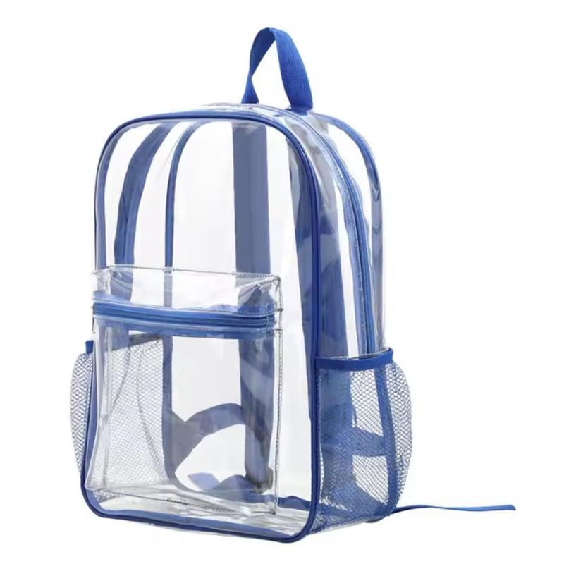 Travel Packing Accessories - กระเป๋าเป้สะพายหลังแบบใส ขนาดใหญ่ กันน้ำ กระเป๋าสะพายไหล่ PVC โปร่งใส