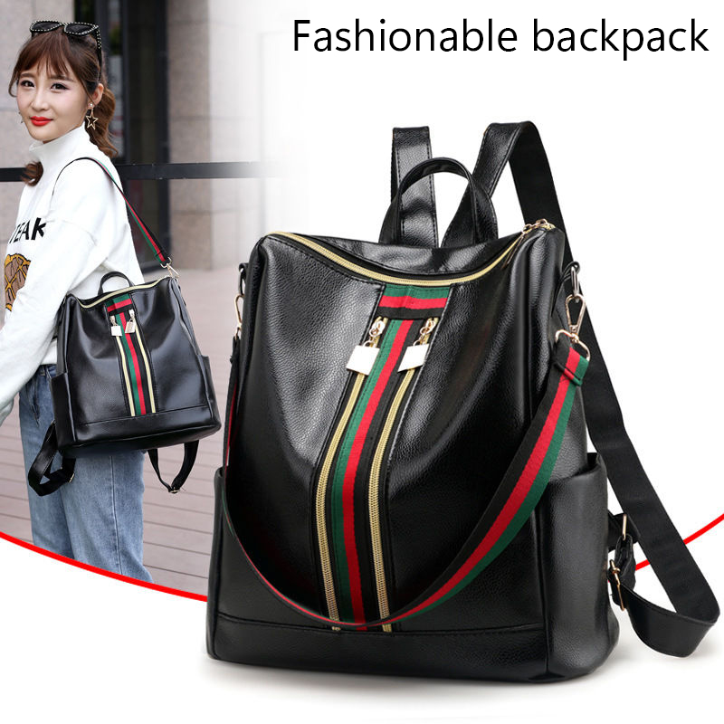 Travel Packing Accessories - กระเป๋าเป้สะพายหลังอเนกประสงค์สุดชิคสำหรับการเดินทางในชีวิตประจำวัน ดีไซน์ลายทางสุดเก๋ น้ำหนักเบา ใช้งานได้หลากหลาย จุของได้เยอะ สไตล์ลำลอง