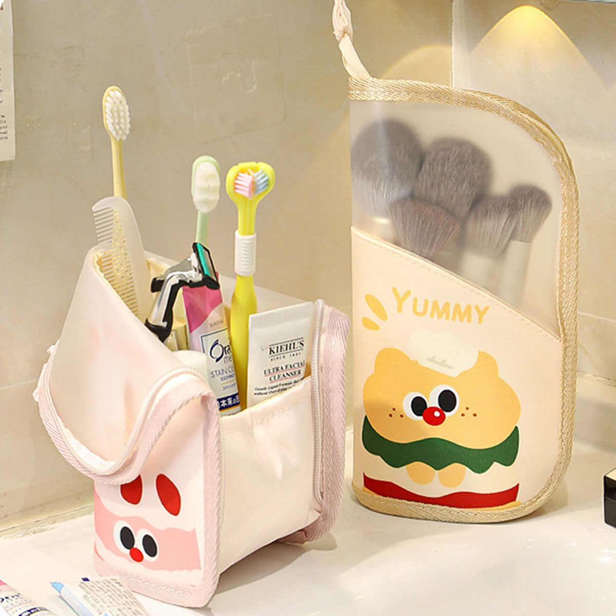 Travel Accessories Case - 1 ชิ้นกระเป๋าเครื่องสำอางกระเป๋าเดินทางจัดเก็บเครื่องสำอางชุดชั้นในออแกไนเซอร์กระเป๋าใส่เครื่องสำอางสำหรับผู้หญิงแบบพกพากระเป๋าใส่อุปกรณ์อาบน้ำ