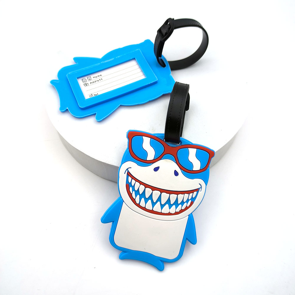 Travel Accessories Essentials - 1PCS น่ารัก Shark แท็กกระเป๋าเดินทาง Boarding กระเป๋าเดินทางหมายเลข