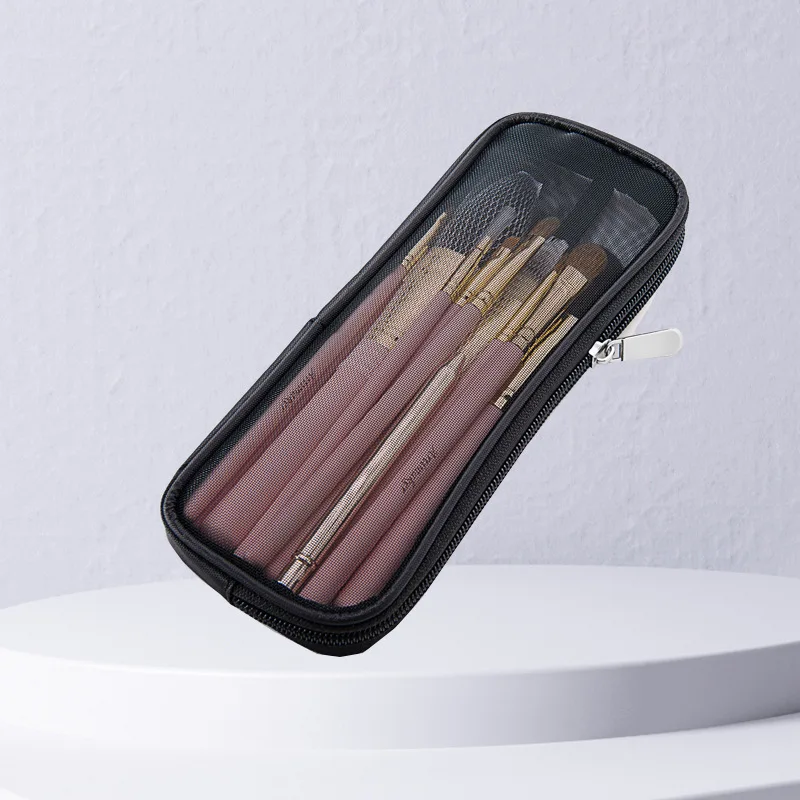 Travel Accessories Essentials - แปรงแต่งหน้ากระเป๋าเดินทางเครื่องสําอางค์กระเป๋าใส่เครื่องสําอางค์สําหรับผู้ชายผู้หญิงเครื่องมือความงามตาข่าย Dopp ชุดกระเป๋าล้างอุปกรณ์จัดเก็บข้อมูล