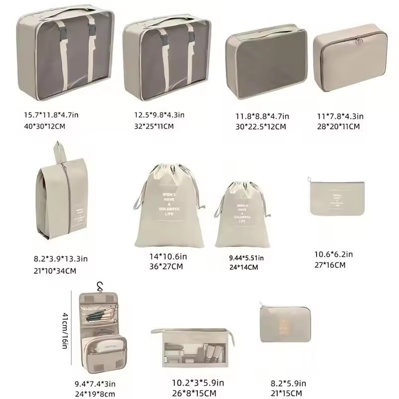 ชุดกระเป๋าจัดเก็บสำหรับเดินทาง - Travel Accessories Gift Set บทวิจารณ์และราคา