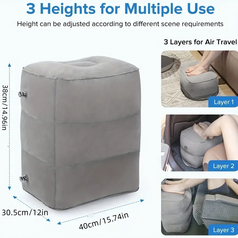หมอนรองเท้าแบบเป่าลมสำหรับการเ - Travel Pillow Inflatable บทวิจารณ์และราคา