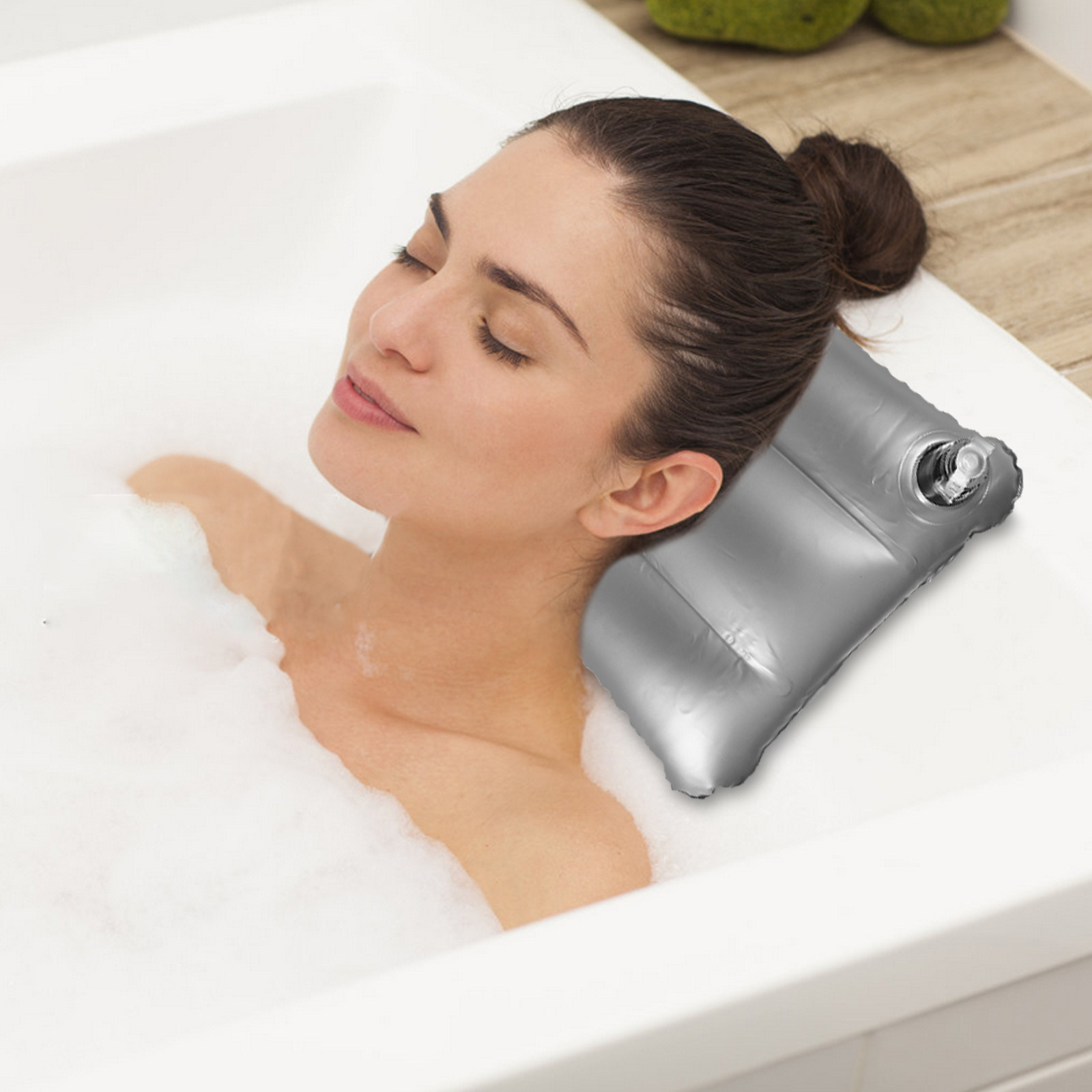 หมอนน้ำแบบเติมน้ำได้ พกพาสะดวก - Travel Pillow Inflatable บทวิจารณ์และราคา