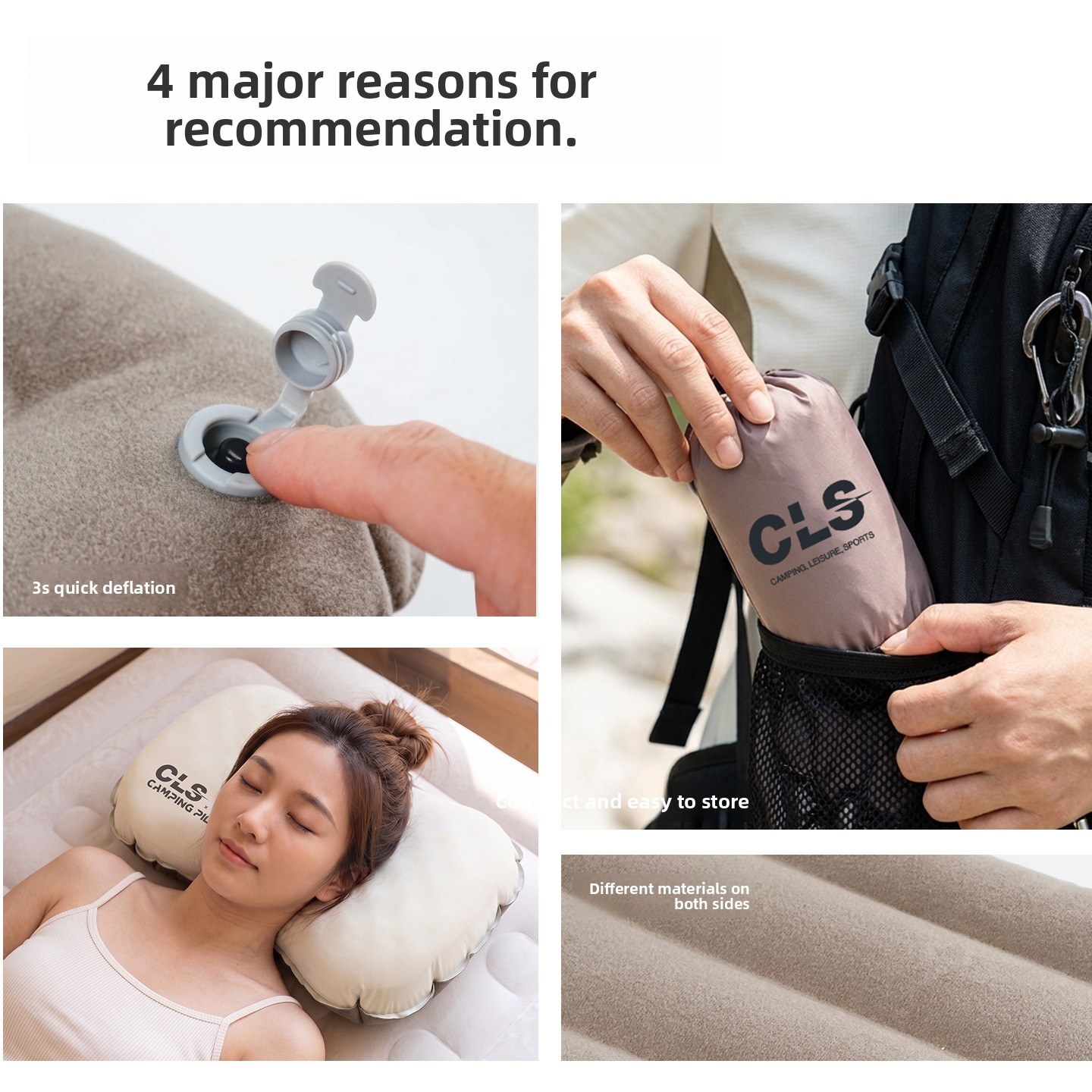 หมอนเป่าลมอัตโนมัติ ผ้าไหมเย็น - Travel Pillow Inflatable บทวิจารณ์และราคา