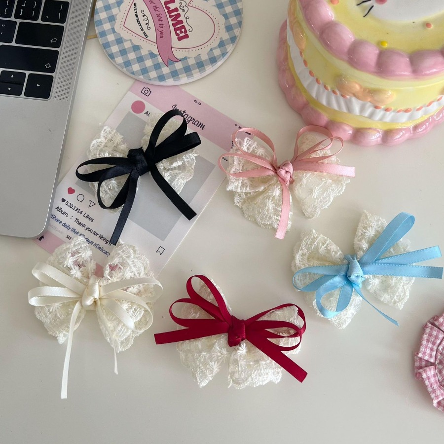 กิ๊บติดผมลูกไม้โบว์น่ารัก 2 ชิ - Travel Accessories For 6 Year Old บทวิจารณ์และราคา