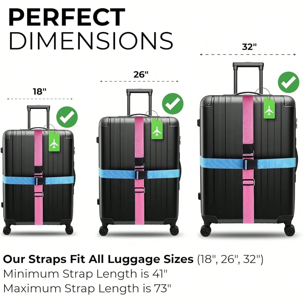 ชุดสายรัดกระเป๋าเดินทางพร้อมป้ - Travel Accessories Gift Set บทวิจารณ์และราคา