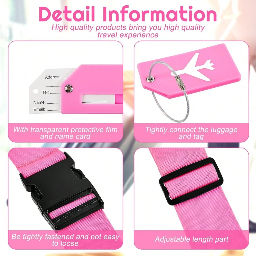 ชุดสายรัดกระเป๋าเดินทางพร้อมป้ - Travel Accessories Gift Set บทวิจารณ์และราคา