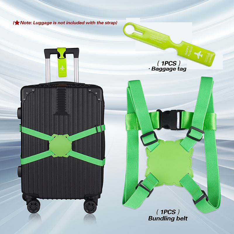 ชุดสายรัดกระเป๋าเดินทาง 2 ชิ้น - Travel Accessories Gift Set บทวิจารณ์และราคา