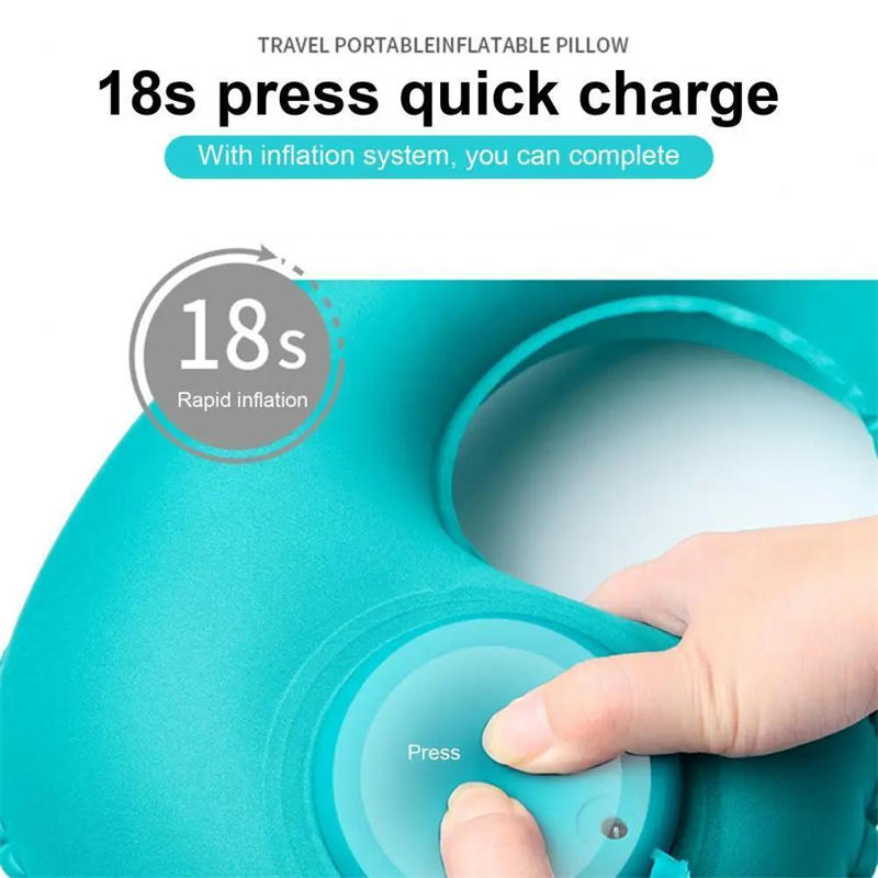 หมอนรองคอพกพาแบบเป่าลม รูปทรงต - Travel Pillow Inflatable บทวิจารณ์และราคา