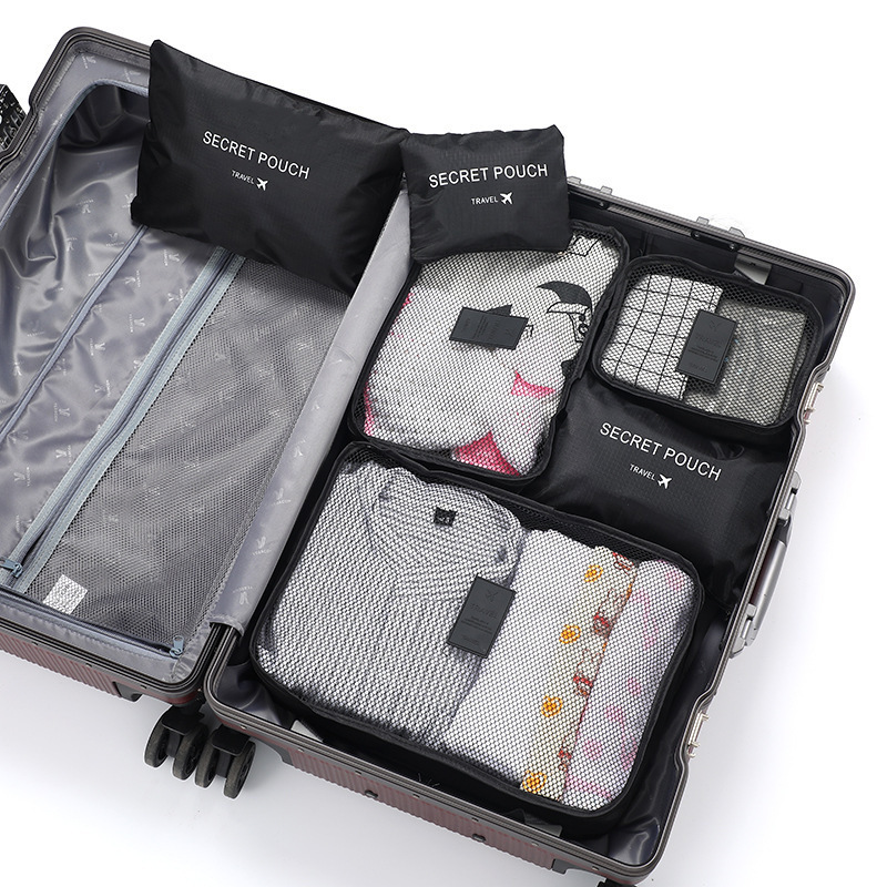 6 ชุดกระเป๋าเก็บของสำหรับเดินท - Travel Accessories Gift Set บทวิจารณ์และราคา
