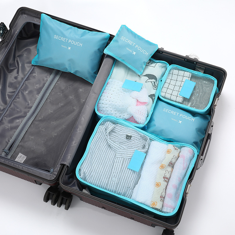 6 ชุดกระเป๋าเก็บของสำหรับเดินท - Travel Accessories Gift Set บทวิจารณ์และราคา
