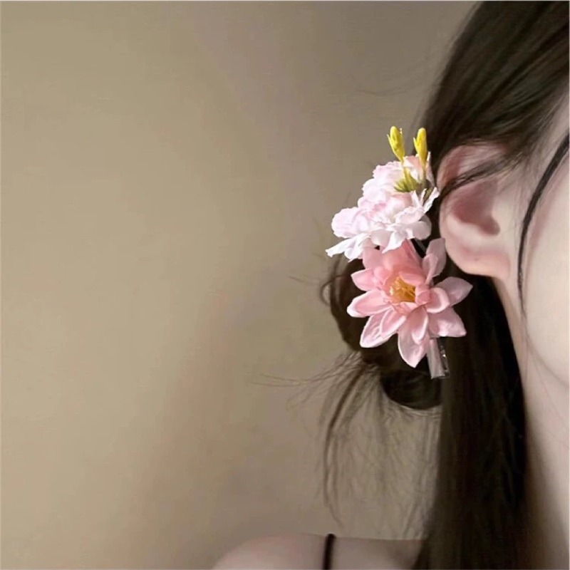กิ๊บติดผมดอกไม้สีชมพูสีฟ้า สไต - Travel Accessories Bunnings บทวิจารณ์และราคา