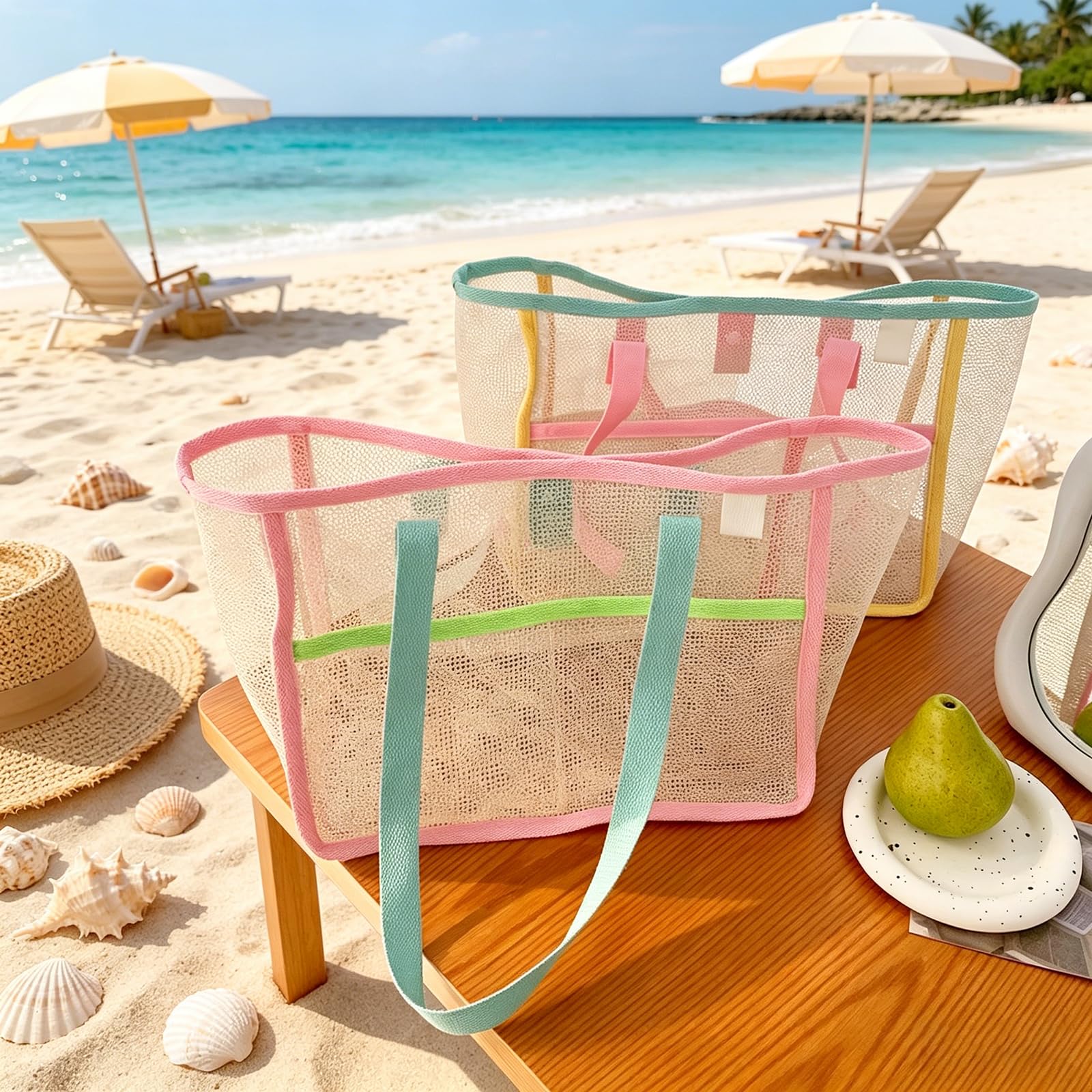 กระเป๋าชายหาดสำหรับผู้หญิง กระ - Travel Packing Accessories บทวิจารณ์และราคา