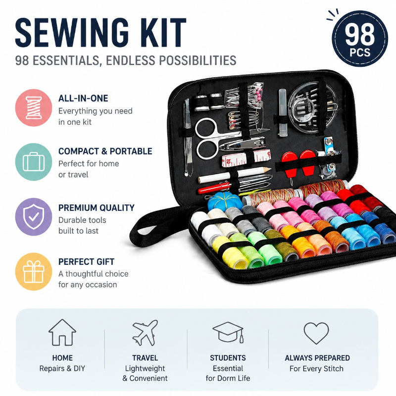 68/98 ชิ้นชุดเครื่องมืออุปกรณ์ - Travel Accessories Essentials บทวิจารณ์และราคา