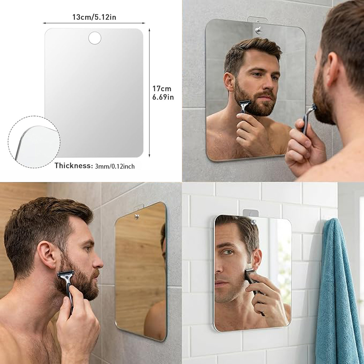 ชุดกระจกอะคริลิคกันฝ้าพร้อมตะข - Travel Accessories Needed บทวิจารณ์และราคา