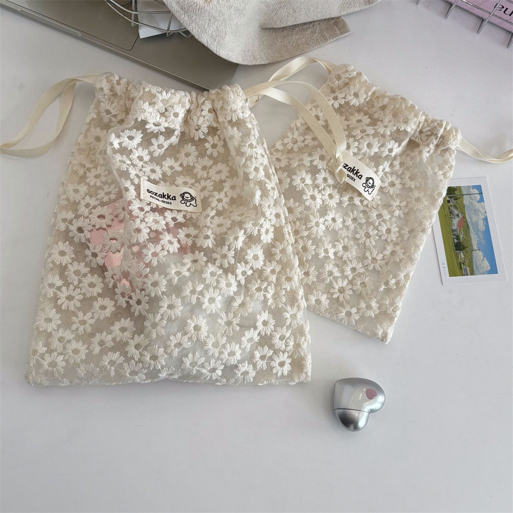 กระเป๋าเครื่องสำอางผ้าตาข่ายปั - Travel Packing Accessories บทวิจารณ์และราคา