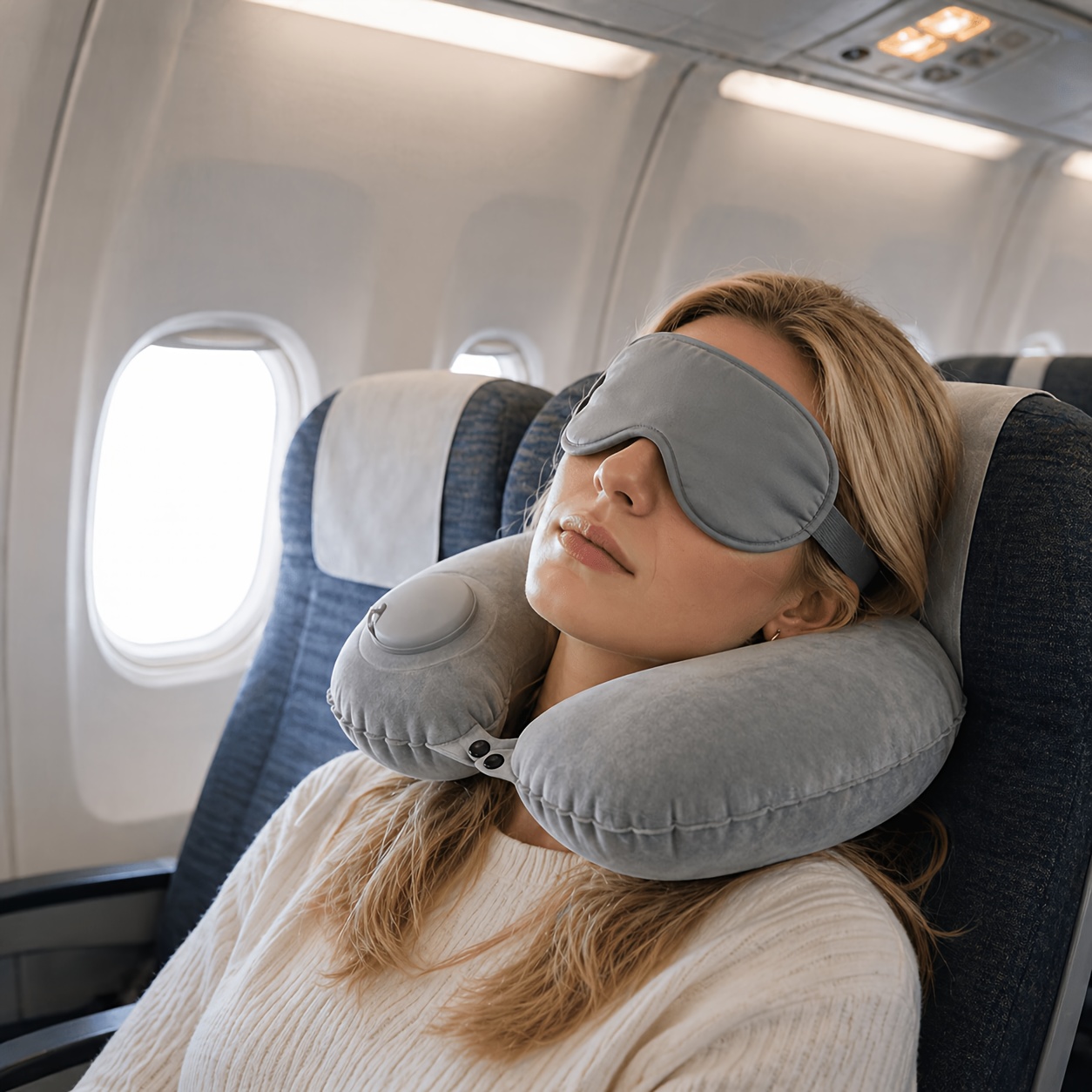 SPDJUMPER หมอนรองคอแบบพกพาสำหร - Travel Pillow Inflatable บทวิจารณ์และราคา