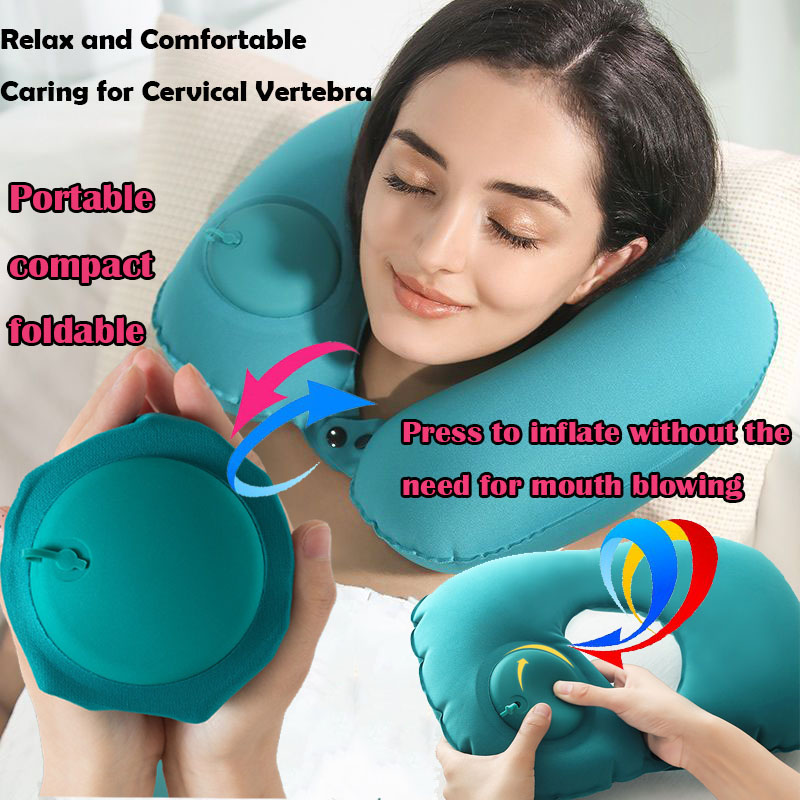 หมอนรองคอรูปตัว U แบบพกพา น้ำห - Travel Pillow Inflatable บทวิจารณ์และราคา
