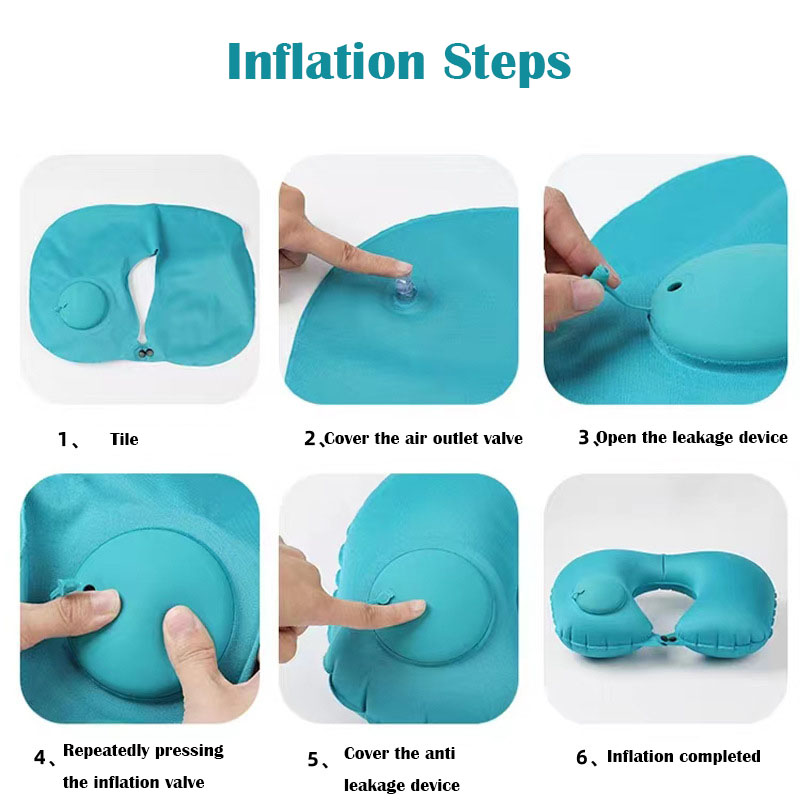 หมอนรองคอรูปตัว U แบบพกพา น้ำห - Travel Pillow Inflatable บทวิจารณ์และราคา
