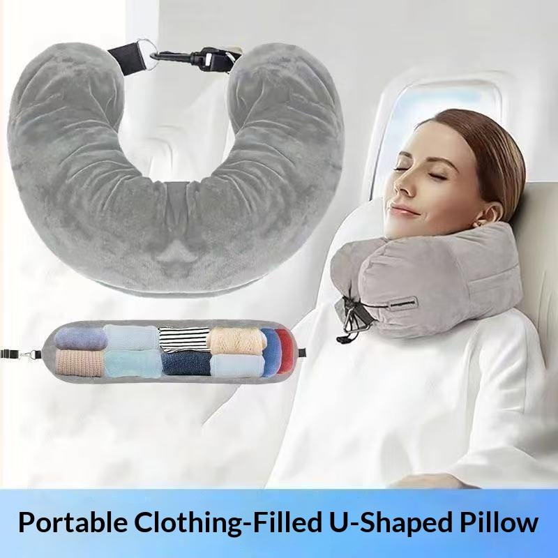 หมอนรองคอสำหรับเดินทาง พร้อมถุ - Travel Pillow Inflatable บทวิจารณ์และราคา