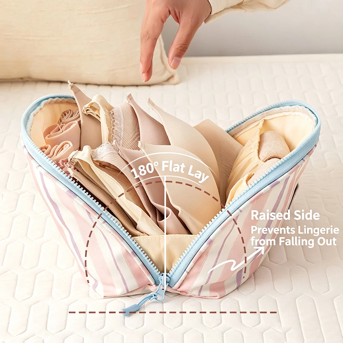 กระเป๋าเก็บชุดชั้นในแบบพกพาอเน - Travel Packing Accessories บทวิจารณ์และราคา