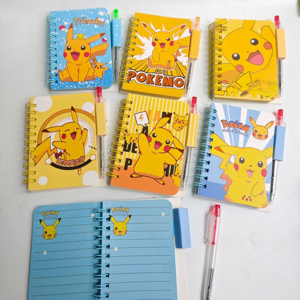 สมุดโน้ตแบบมีสายรัด A7 ลายโปเก - Travel Notebook Journal บทวิจารณ์และราคา