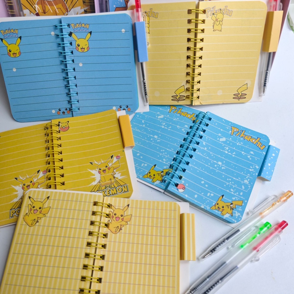 สมุดโน้ตแบบมีสายรัด A7 ลายโปเก - Travel Notebook Journal บทวิจารณ์และราคา